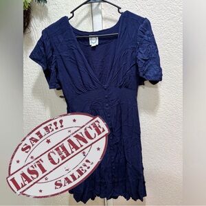 Blue Rain Women’s M Deep Blue Mini Dress